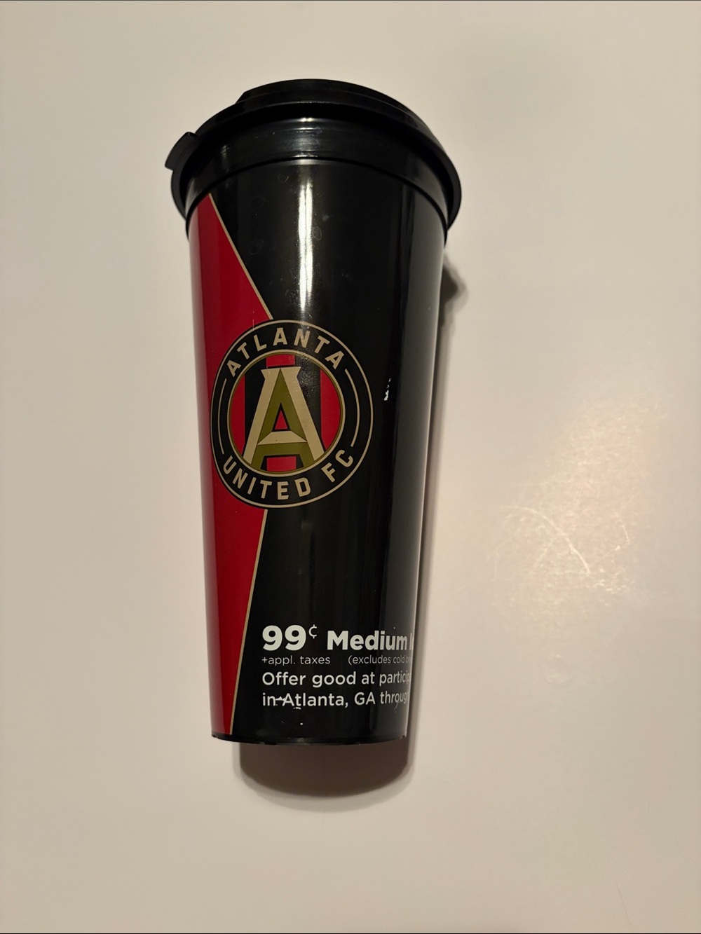 Atlanta United FC Travel 24 oz. Tumbler - Black & Red